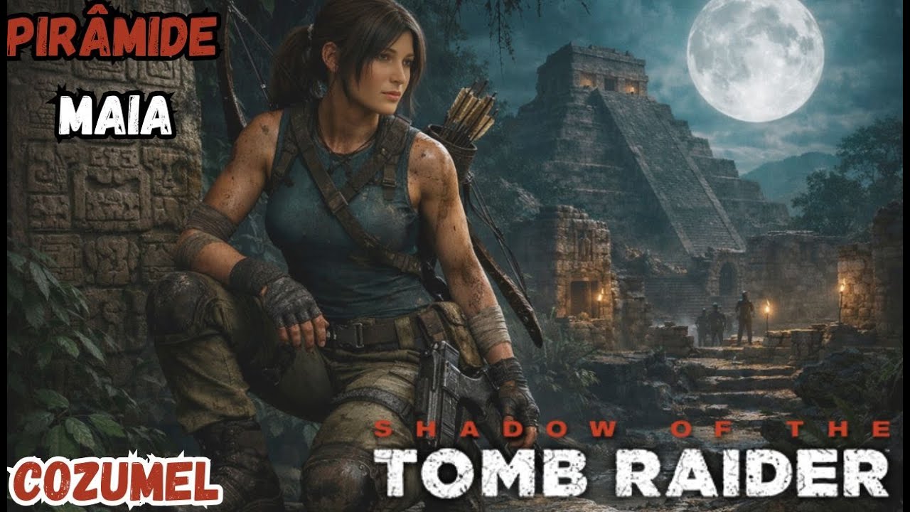 Shadow Of Tomb Raider parte 1 Lara Croft e a Piramide da Lua MAIA e a Adaga de Chak Chel