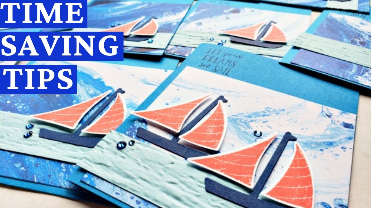 Time Saving Tips For Making Cards Quickly - 9 Cards in 25 Minutes