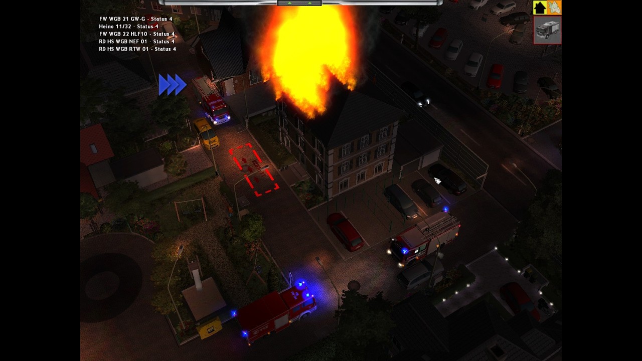 Emergency 4 Wegberg 8 Modifikation  Dachstuhlbrand