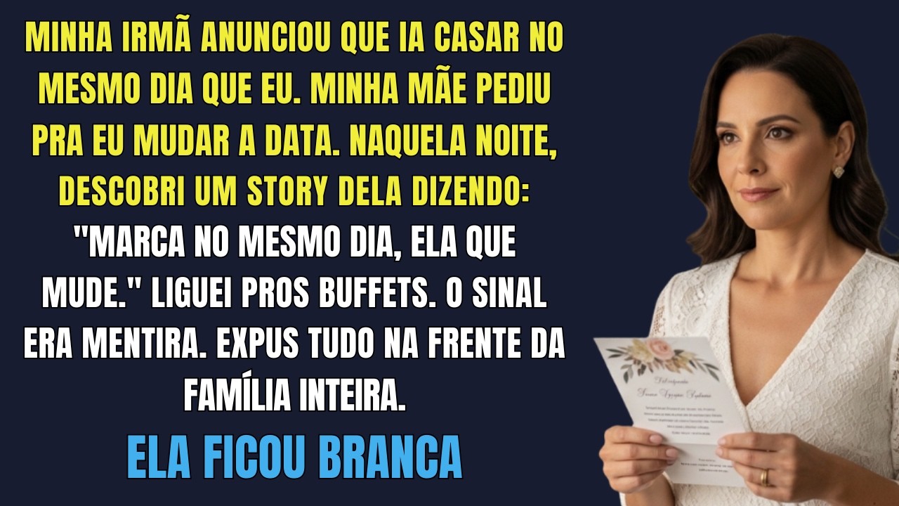 Ao Descobrir Que Minha Irmã Marcou o Casamento No Mesmo Dia Que o Meu, Decidi Expor Seu Plano Dia