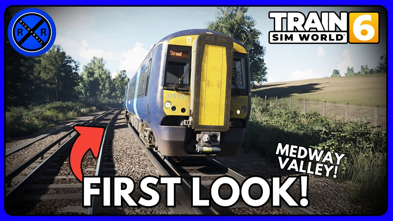 Первый взгляд на линию долины Медвей! | Train Sim World 6