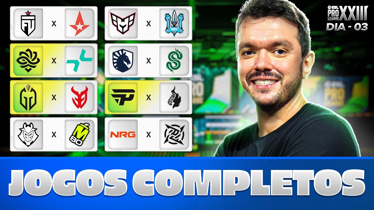 LEGACY x PARIVISION  |paiN e Gaimin Glad 12h30 |ESL PRO LEAGUE SEASON 23 STG 1| DIA 3- Siga @Gaules!