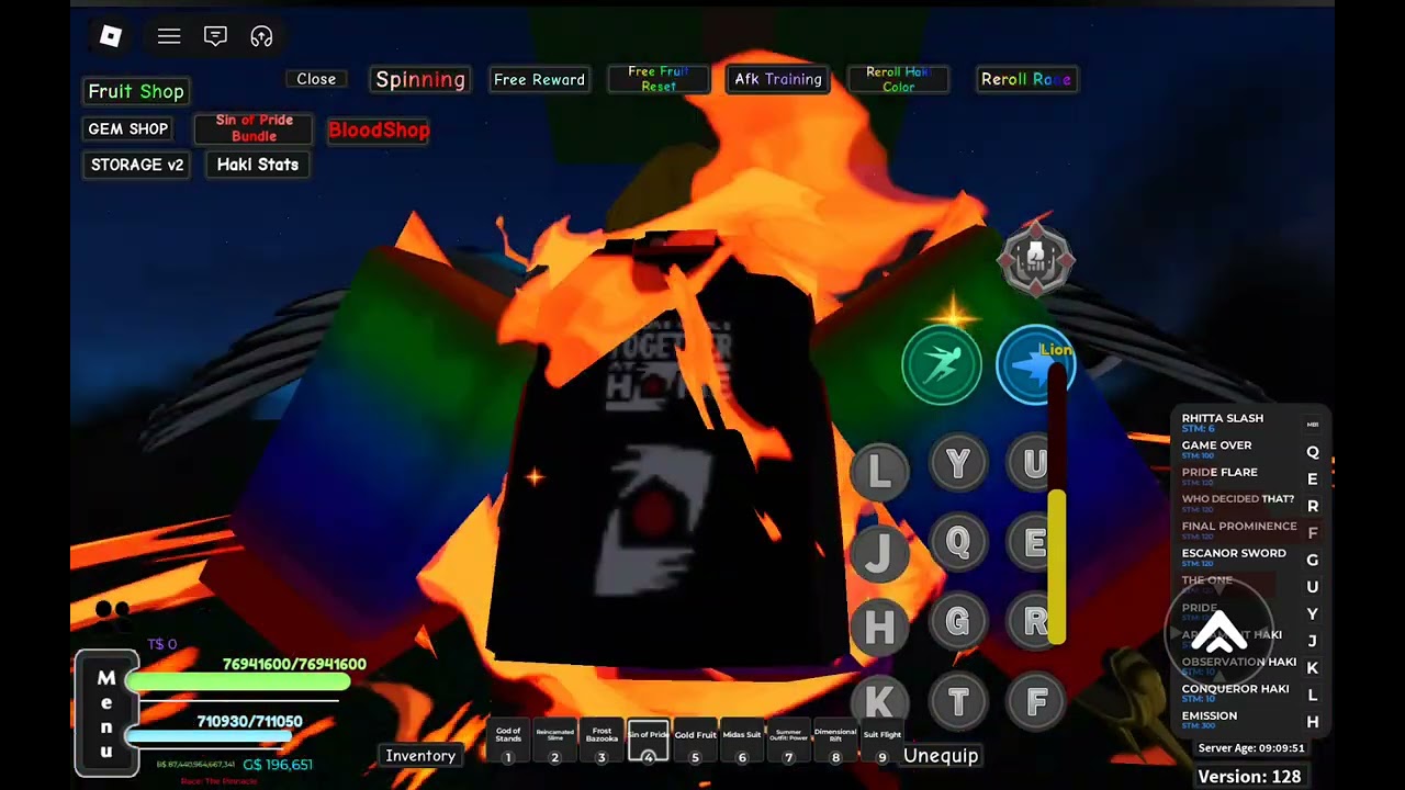 Sin of pride showcase in aopg
