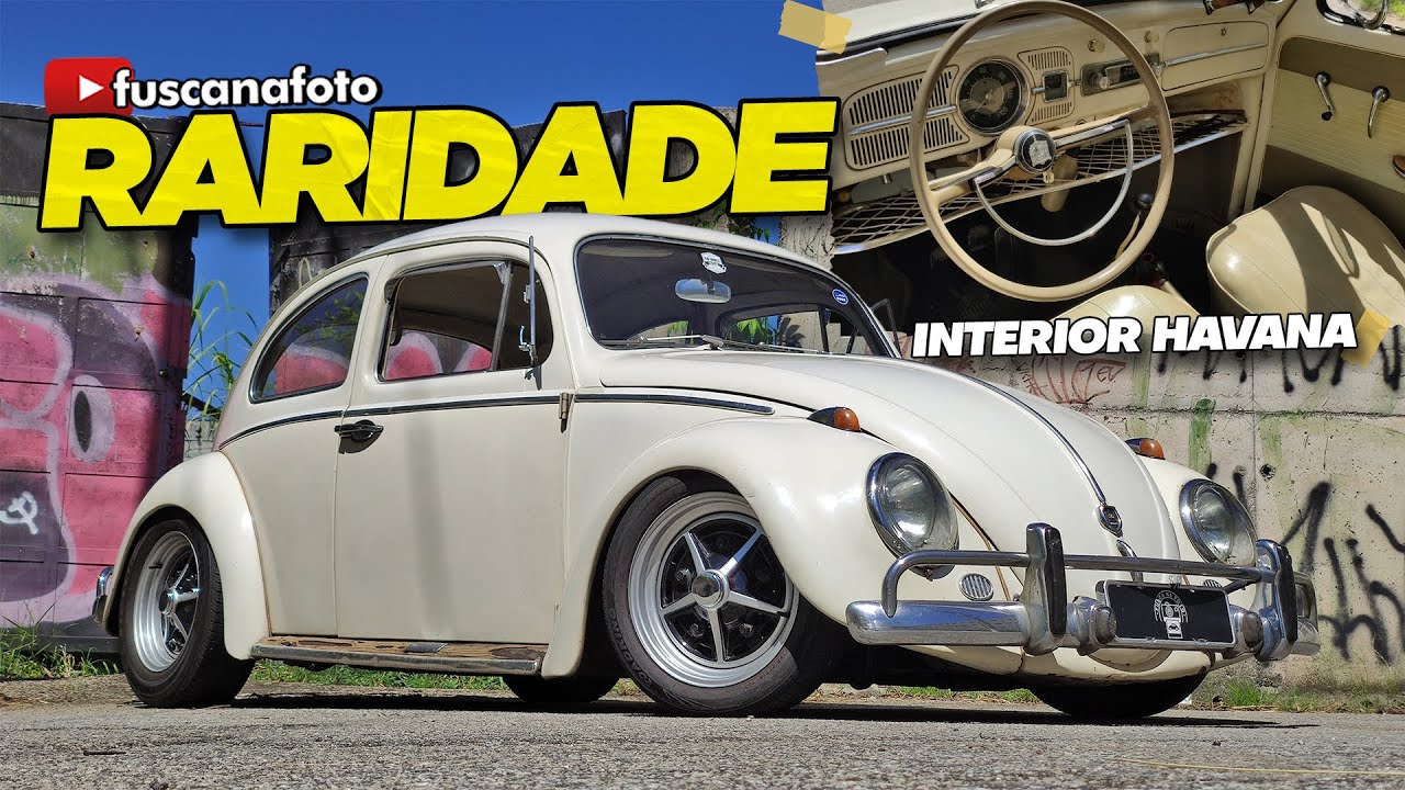 RARIDADE! FUSCA 1962 BRANCO PÉROLA COM INTERIOR HAVANA E MOTOR 1200cc QUE FAZ VIAGENS DE +1000km