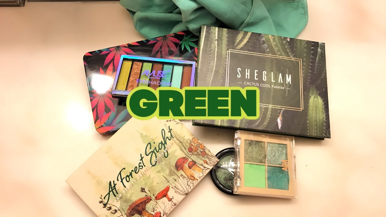 My Favorite Green Eyeshadow Palettes!