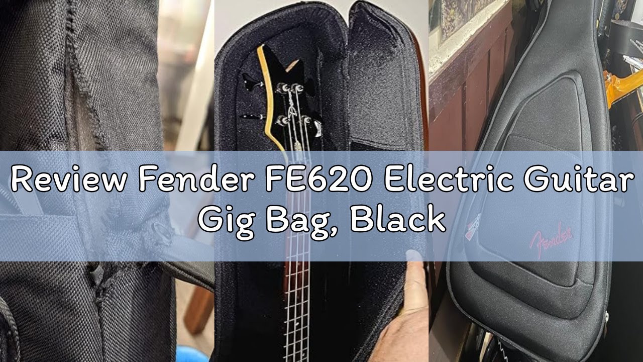 Review Fender FE620 Electric Guitar Gig Bag, Black