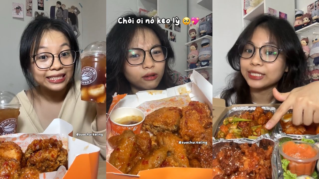 🫔Bạn ăn tối chưa? 🍔Ăn gà rán sốt mắm cùng “Nhỏ này là chúi🍌” nha~~| Nhà của Sou🍿