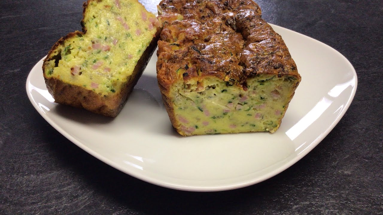 Cake  Auvergnat, courgette, jambon et bleu d’Auvergne
