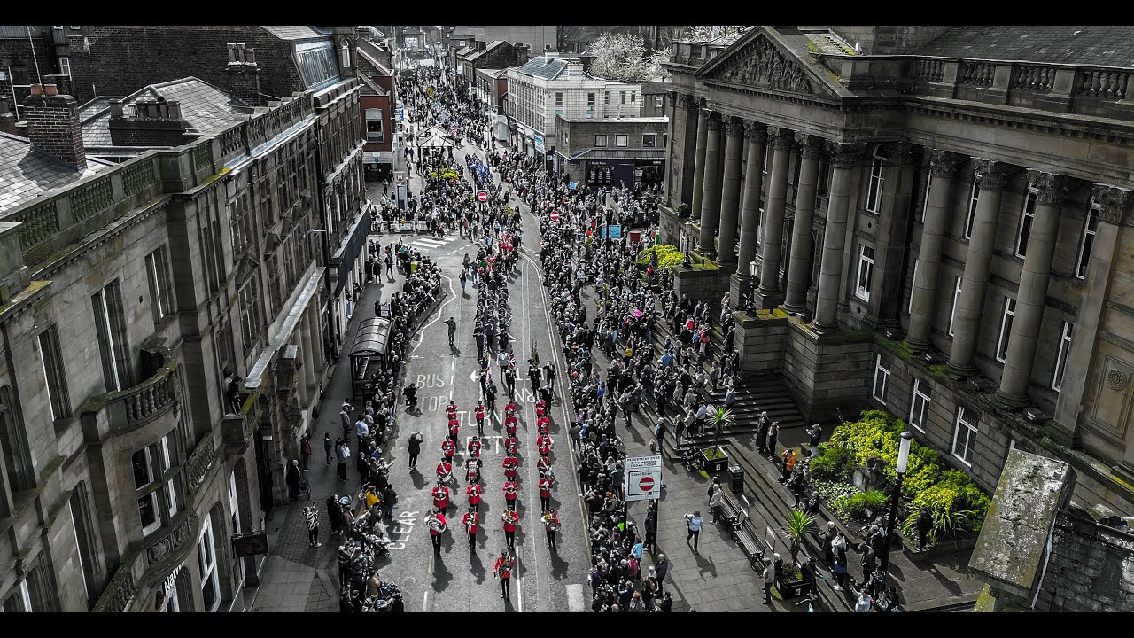St George`s  Day Parade. Morley, Leeds 2024
