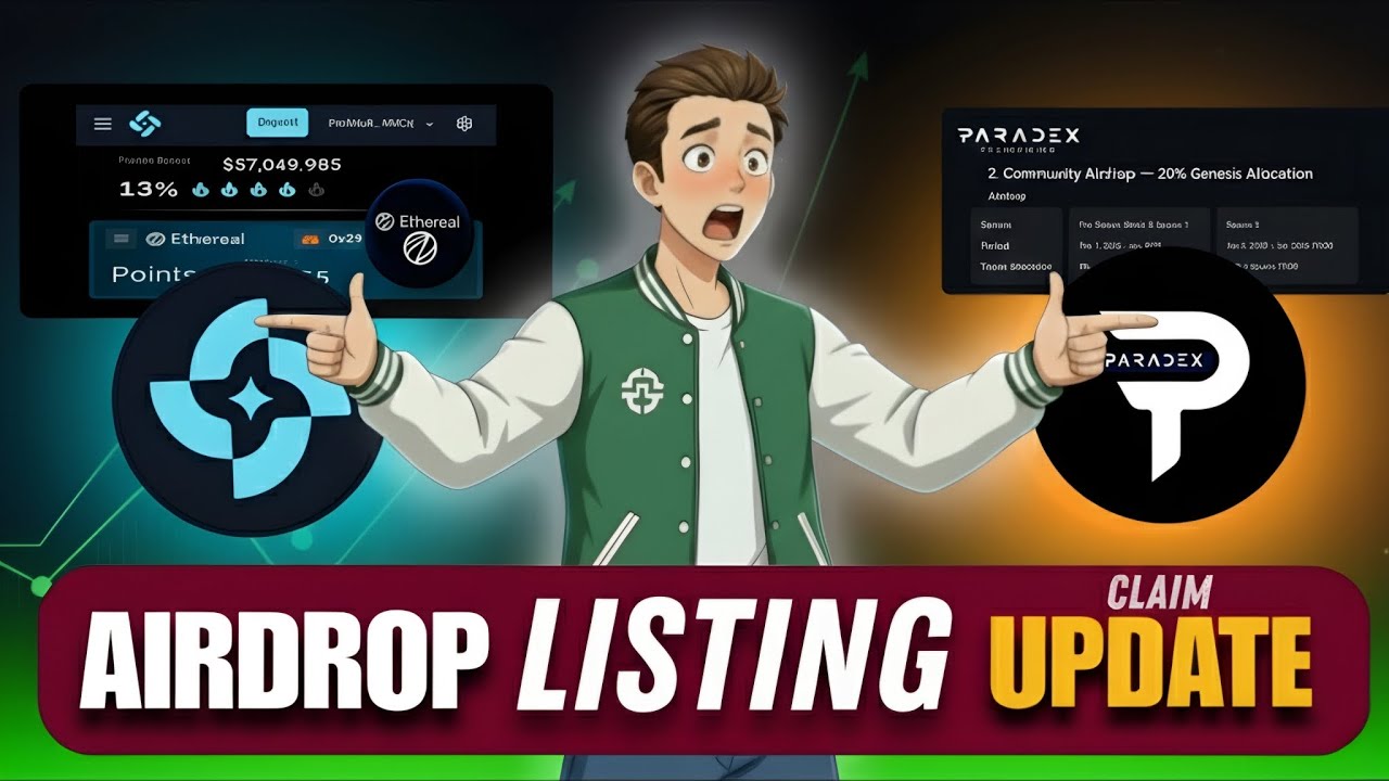 Paradex Airdrop Season 2 Claim Update | Pacifica Airdrop Listing | Ethereal Dex Airdrop New Update