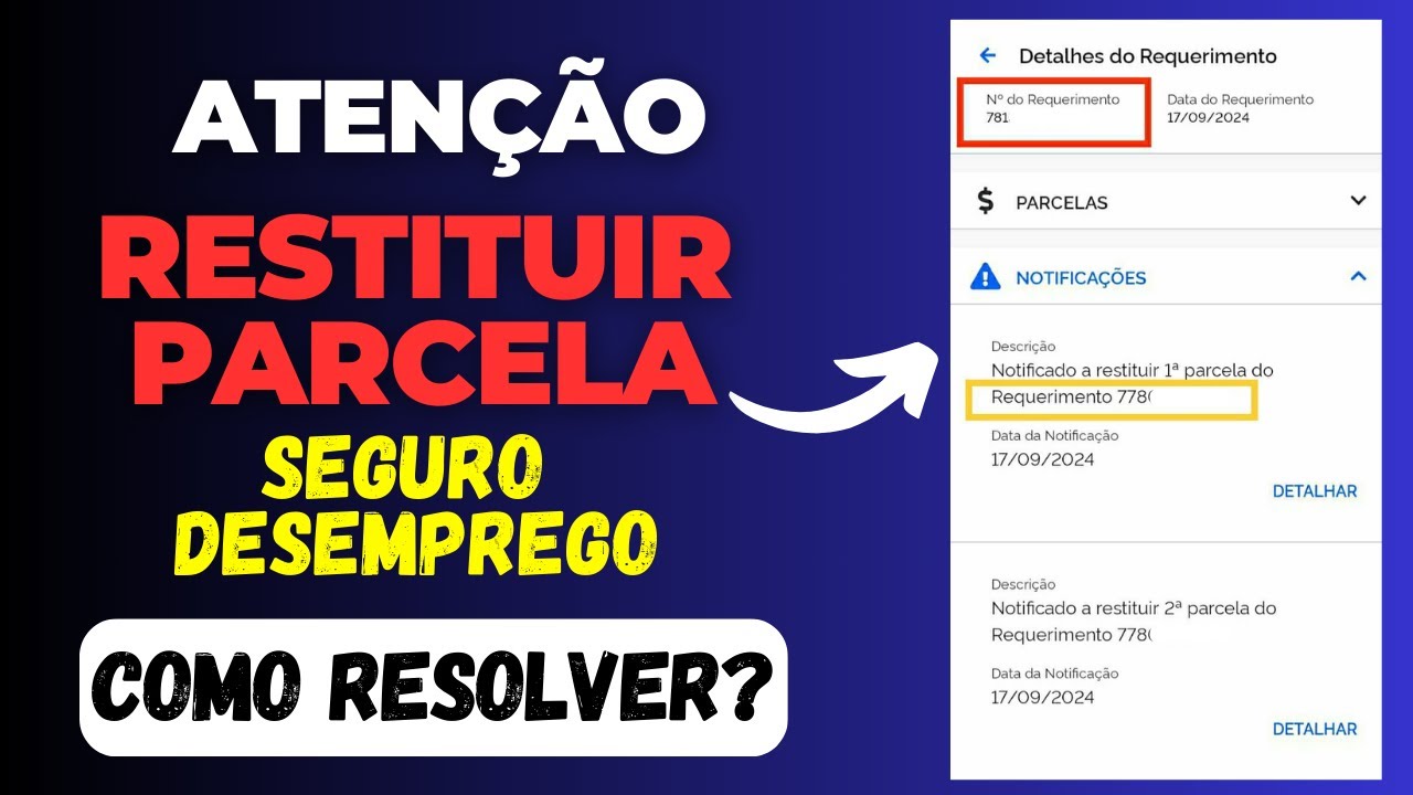RESTITUIR A PARCELA DO SEGURO DESEMPREGO