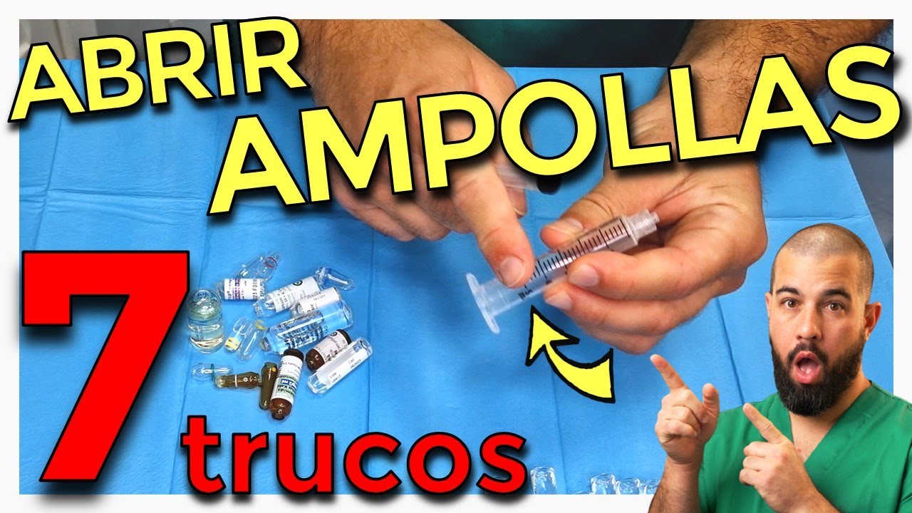 Cómo ABRIR AMPOLLAS o ÁMPULAS sin cortarse. Te digo MI FAVORITA