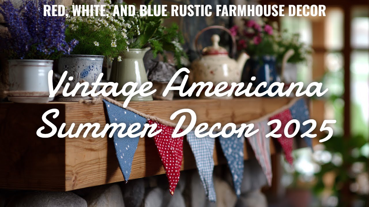 ☀️ Vintage Americana Summer Decor Ideas for 2025: Farmhouse Decorating Inspiration