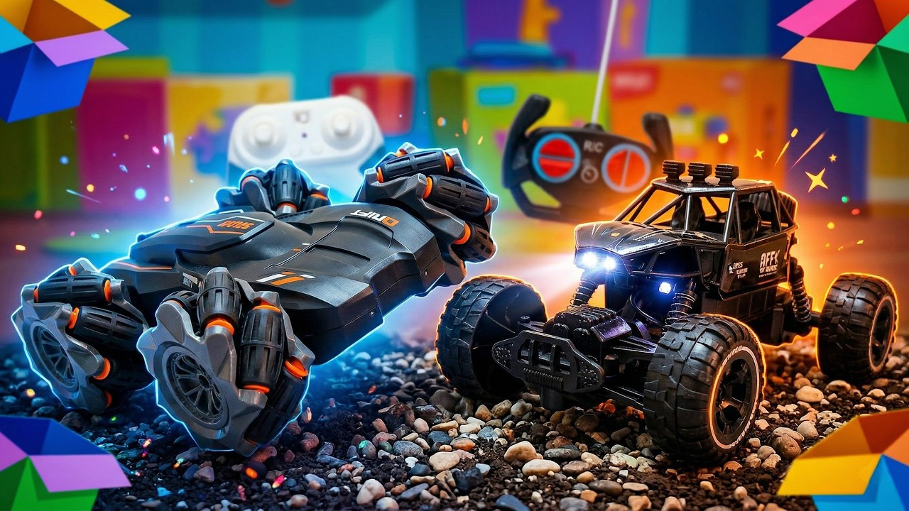 RC 360° Spin Stunt Car vs RC Off Road Monster 🚗🔥 Honest Comparison & Power Test