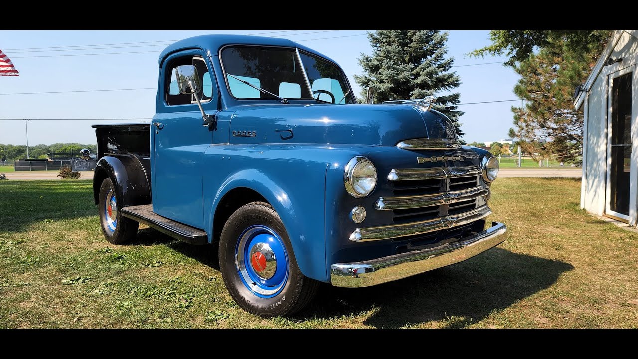 1949 Dodge B1B 5 Window Pick Up Truck For Sale Mad Muscle Garage