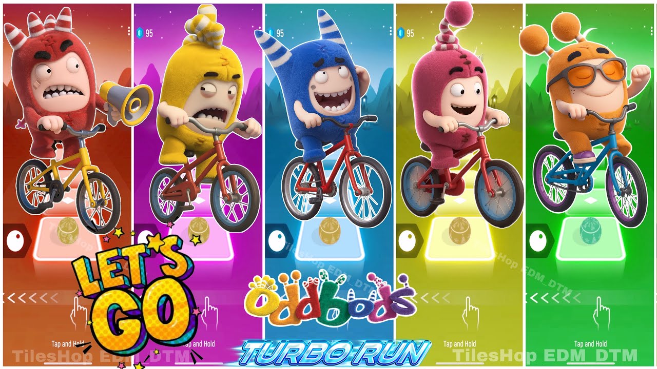 Полный игровой процесс Oddbods Turbo Run №5 | 🚴‍♀️ Забавный байк-челлендж Oddbods 💢💨