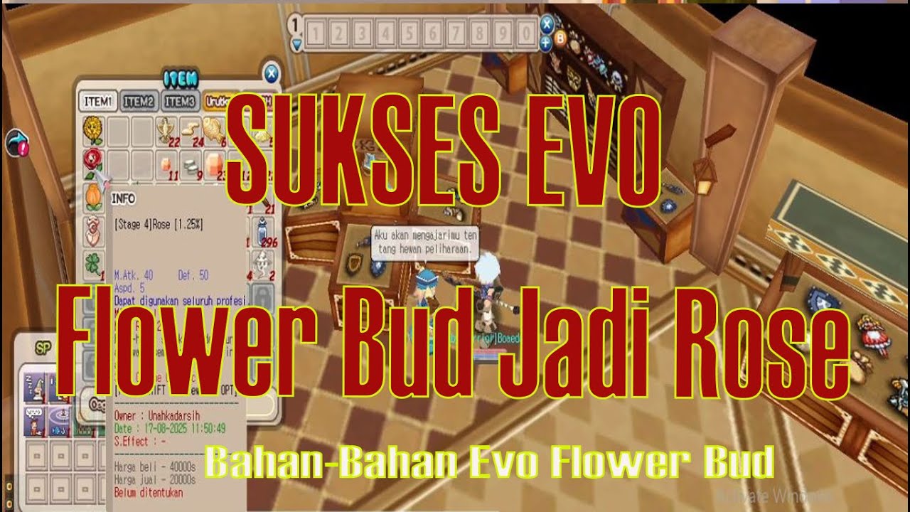 SUKSES EVO Flower Bud Jadi Rose 🌹 | Seal Online Classic (Menuju Fly Male Dryad?)