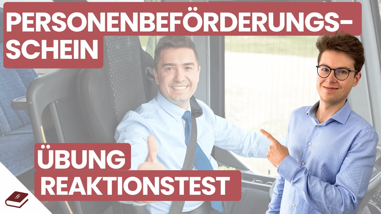 Personenbeförderungsschein Test | Reaktionstest Personenbeförderungsschein üben mit Plakos