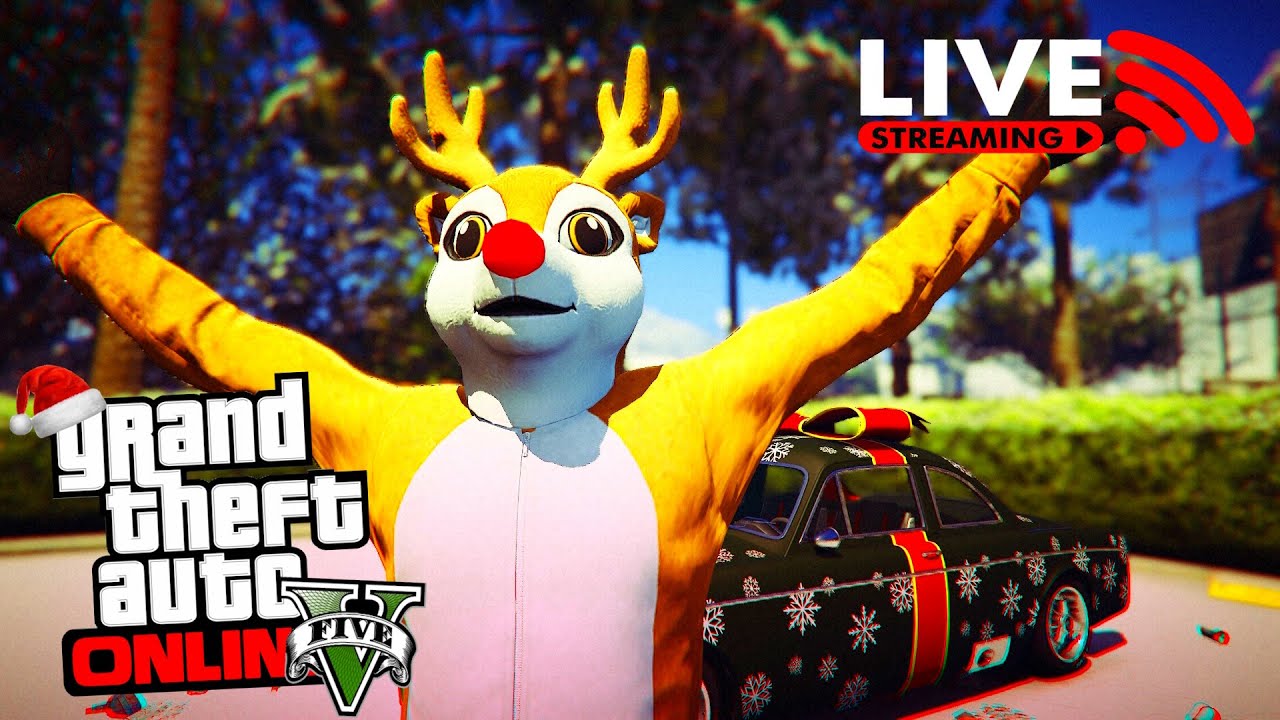LIVE: GTA Online Co-Op Multiplayer 🎄🎅It's Christmas in GTA V!! Buying a Mansion?🎅🎄