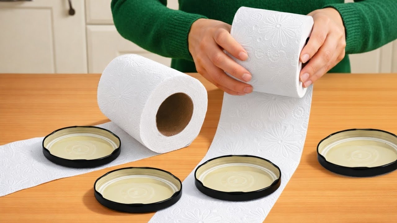 So Cute! I Made This with Toilet Paper & Jar Lids – Nobody Will Believe It ♻️🥰