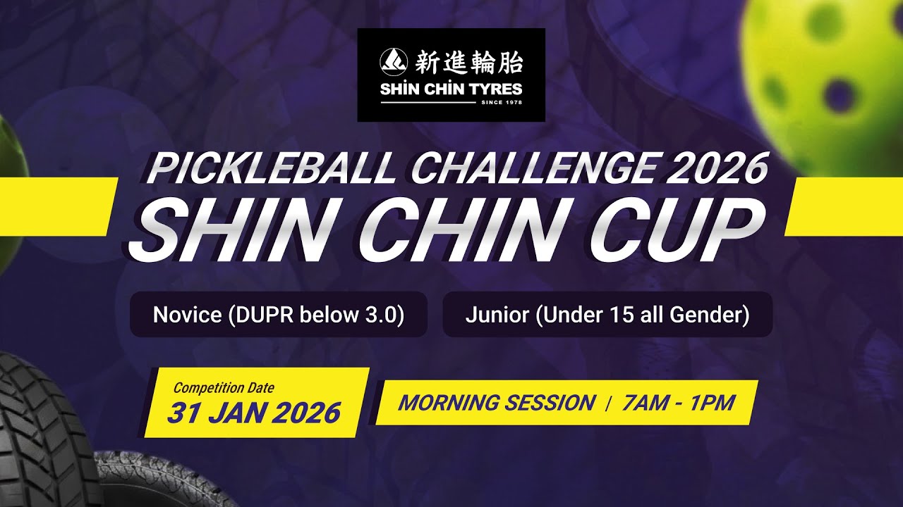 SHIN CHIN CUP PICKLEBALL CHALLENGE 2026 | COURT 1 | MORNING SESSION