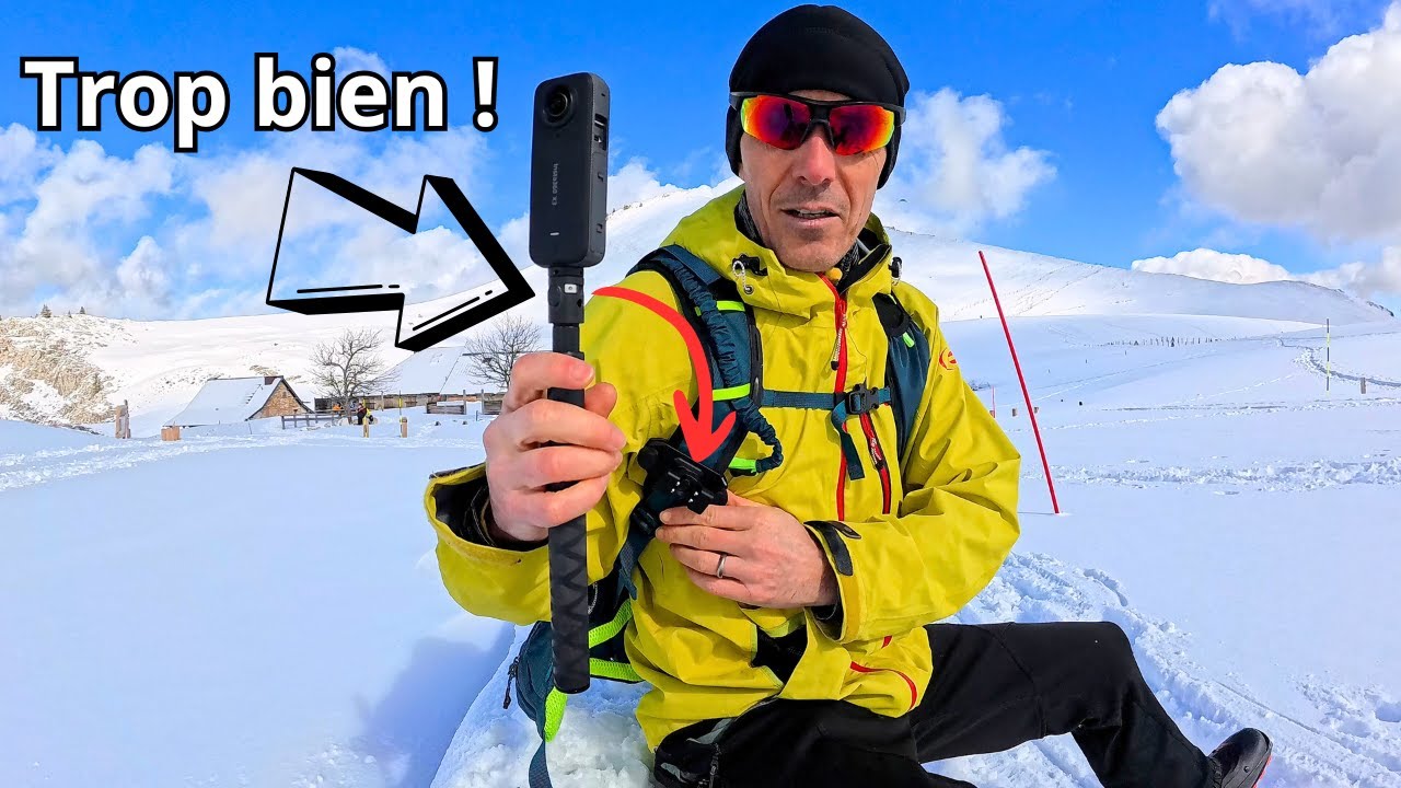 Caméra TOUJOURS PRÊTE à filmer - Accessoire Insta360 sangle sac à dos pour caméra 360 degrés