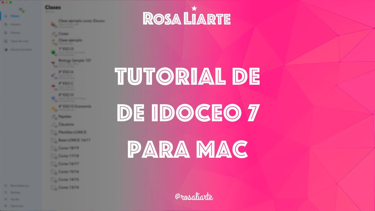 Tutorial de iDoceo 7 para Mac