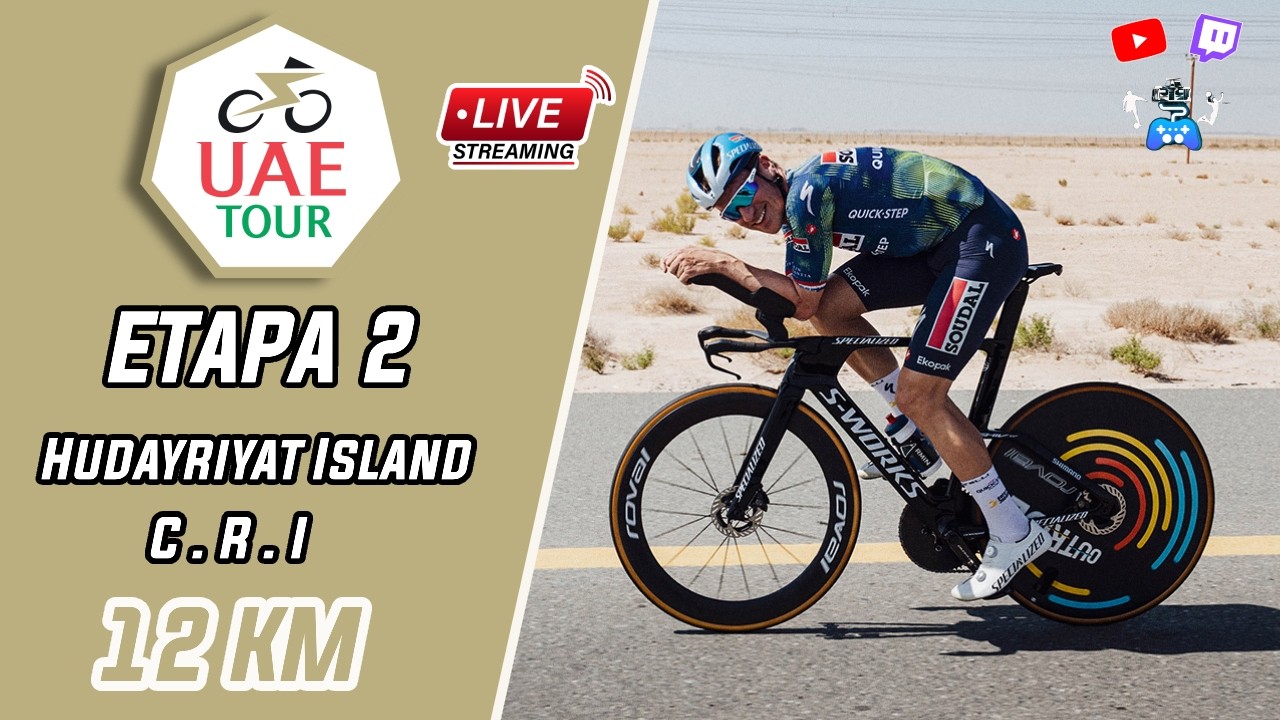 🚵‍♂️🚨 🇦🇪 UAE TOUR 2026 🇦🇪 ETAPA 2 - AL HUDAYRIYAT ISLAND - 12.2 KM C.R.I  REACCIÓN🚨🚵‍♂️