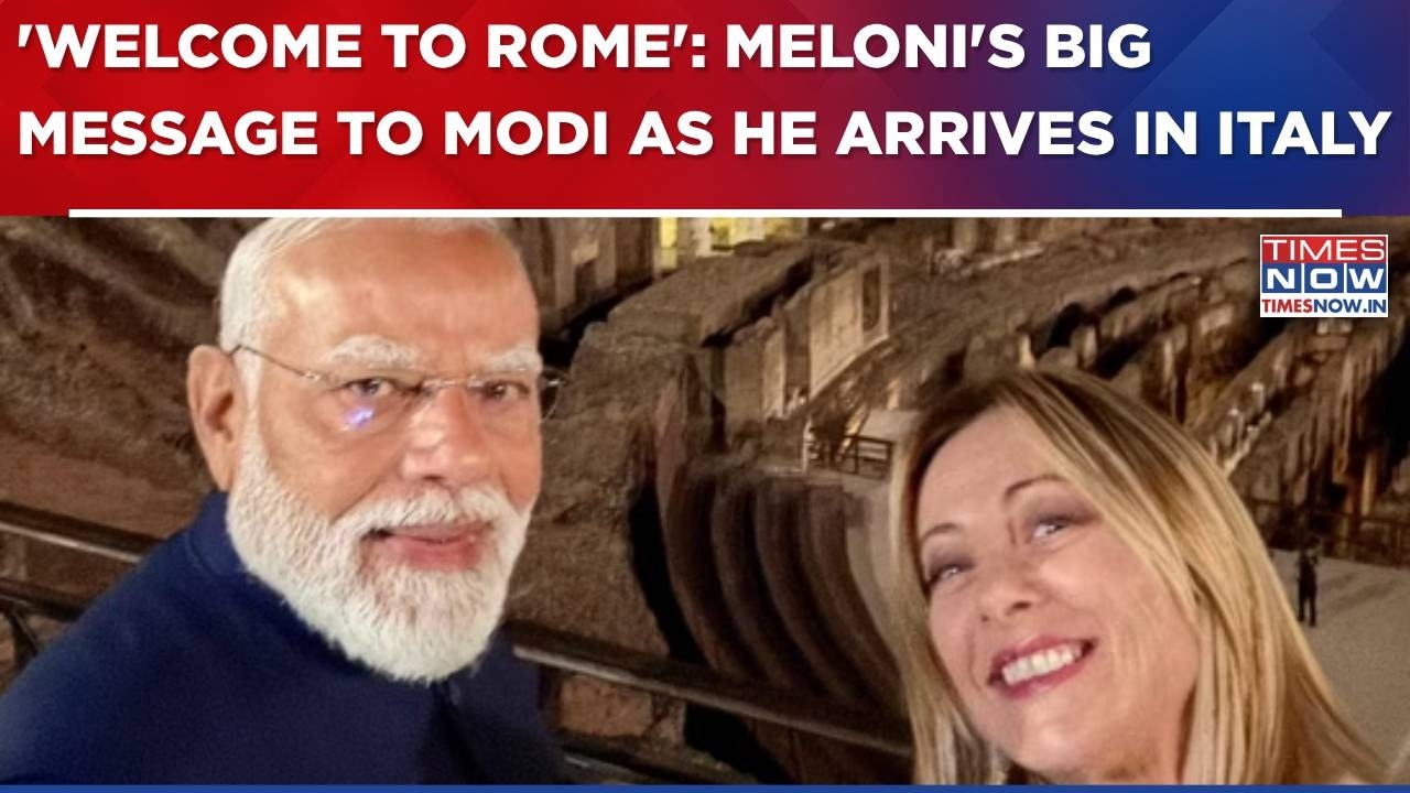 Giorgia Meloni's Big Message To 'Friend' PM Modi As He Arrives In Italy: 'Welcome To Rome' | WATCH