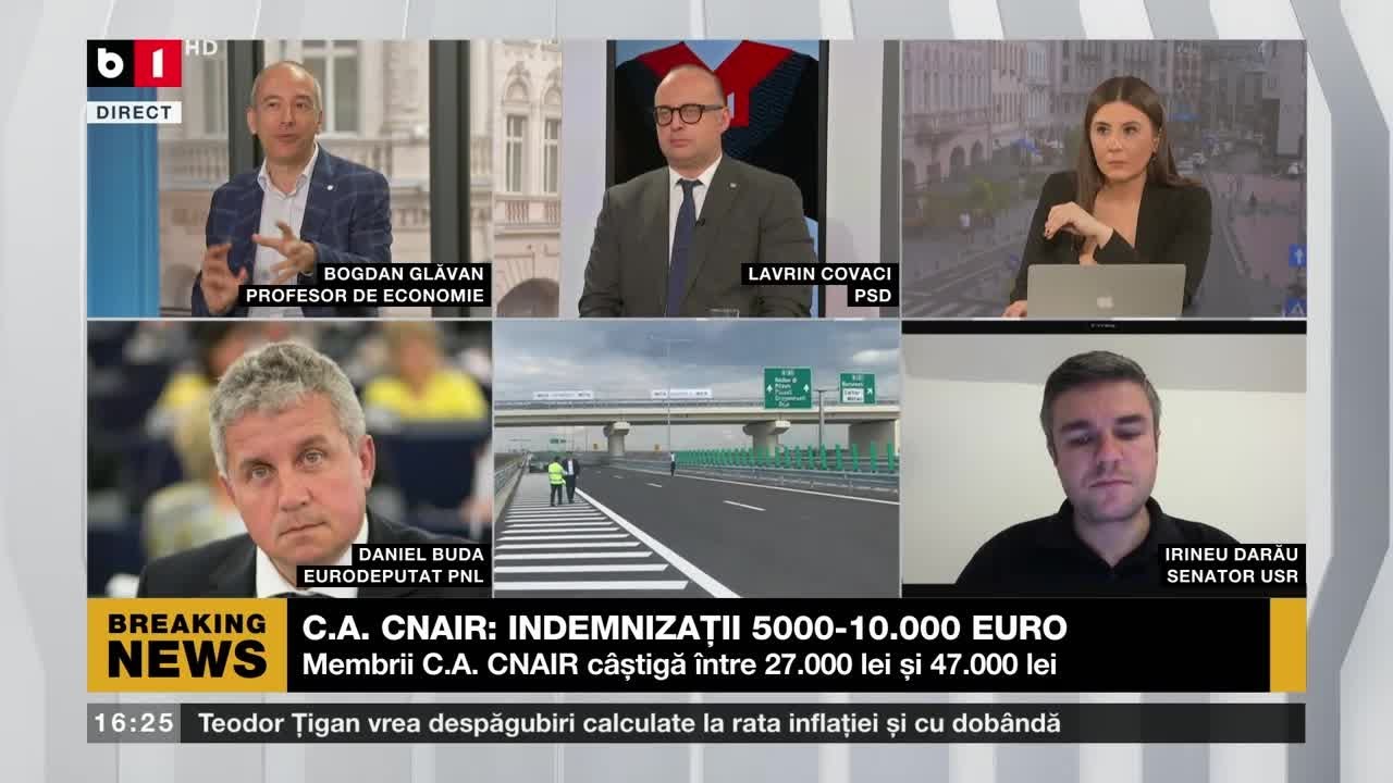CNAIR: INDEMNIZAȚII &Icirc;NTRE 5.000 &euro; -10.000&euro;. Știri B1TV_16 iulie 2025