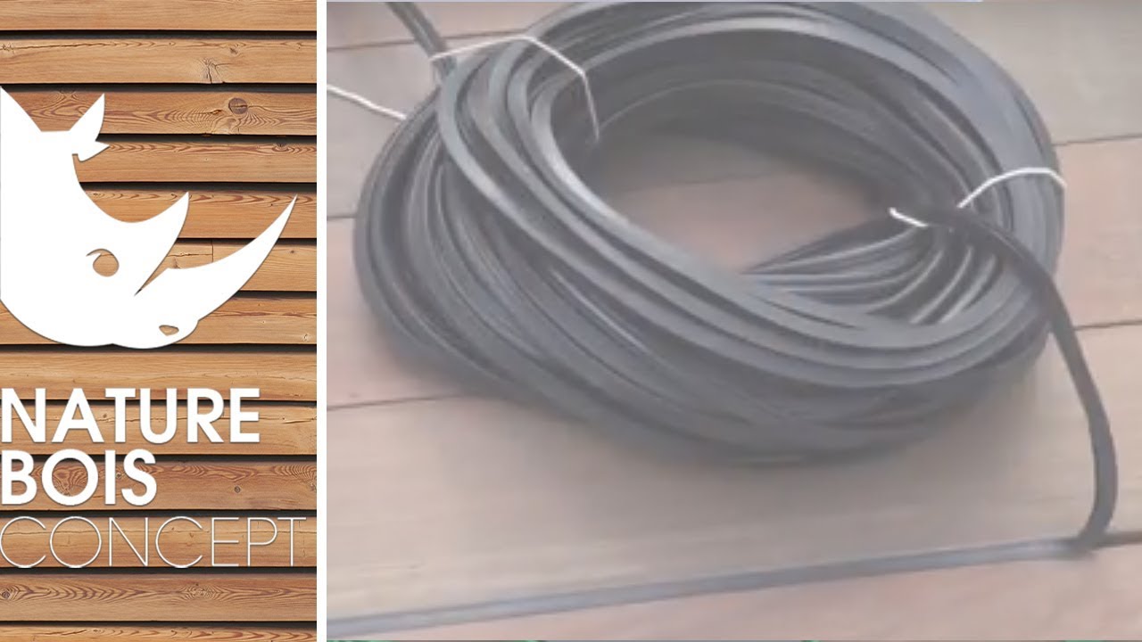 Tuto terrasse bois - pose du joint caoutchouc