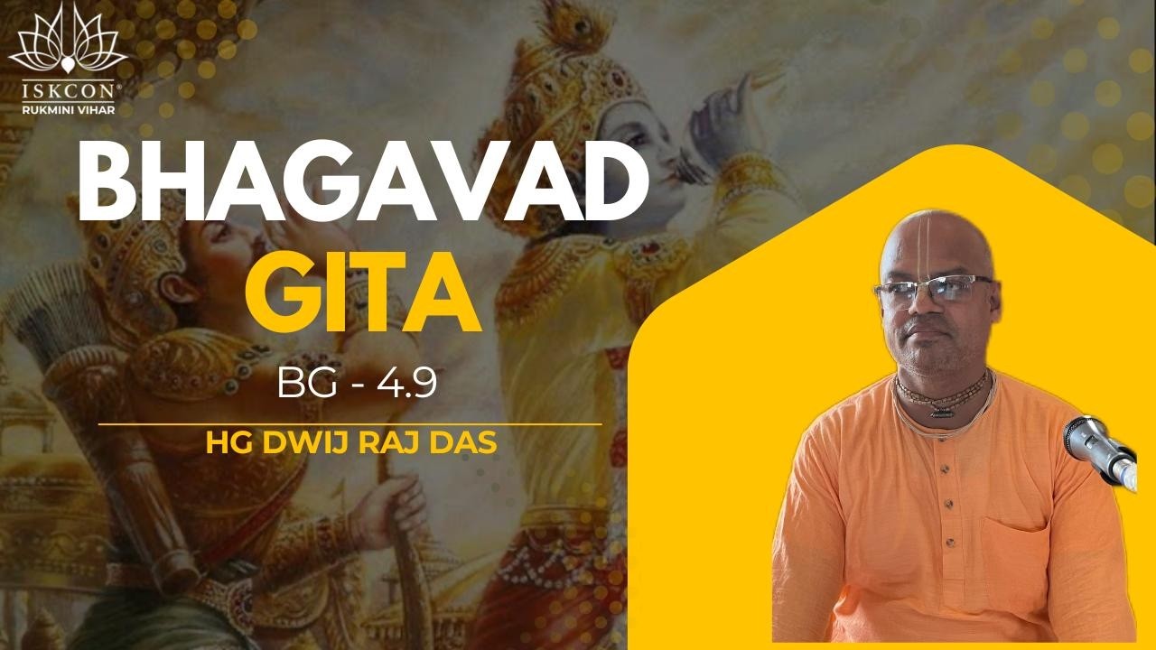 BG-4.9 || HG Dwij Raj Das || Mar.16,2026 || ISKCON Rukmini Vihar.