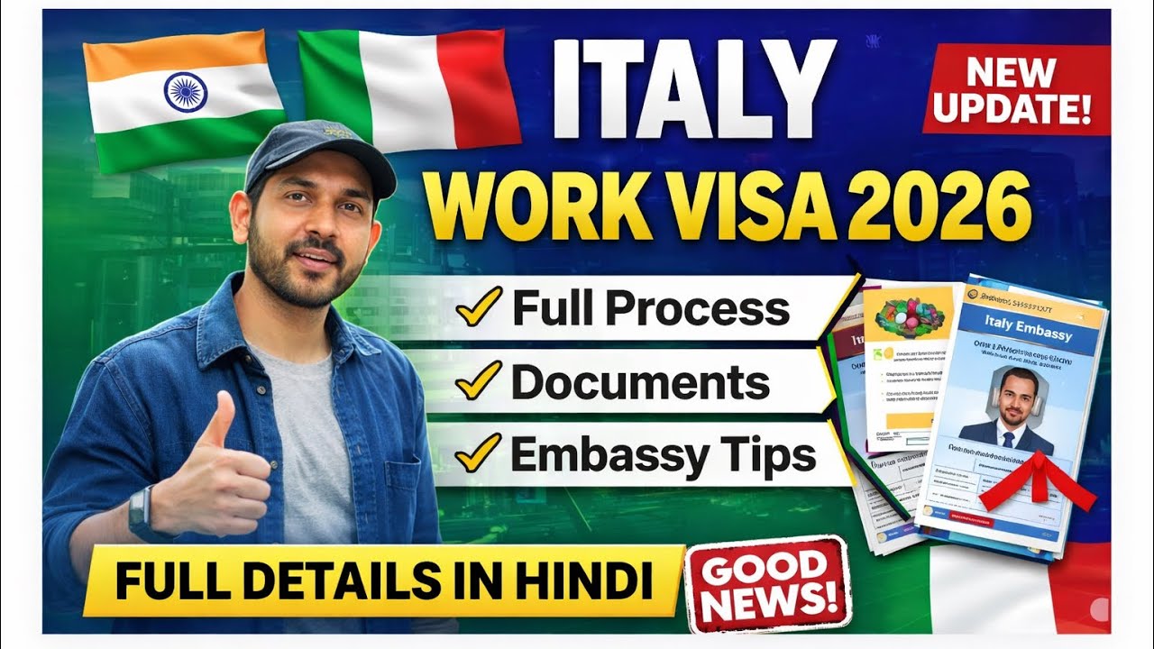 ITALY 🇮🇹 WORK VISA 2026 | New Update 🔥 | Embassy Appointment + Documents italyvisa#italypapers#italy