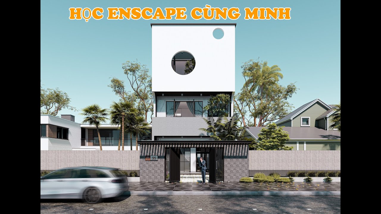 HỌC ENSCAPE CƠ BẢN CÙNG MINH| BUỔI 1 LÀM QUEN ENSCAPE VÀ THỰC HÀNH REN NGOẠI THẤT