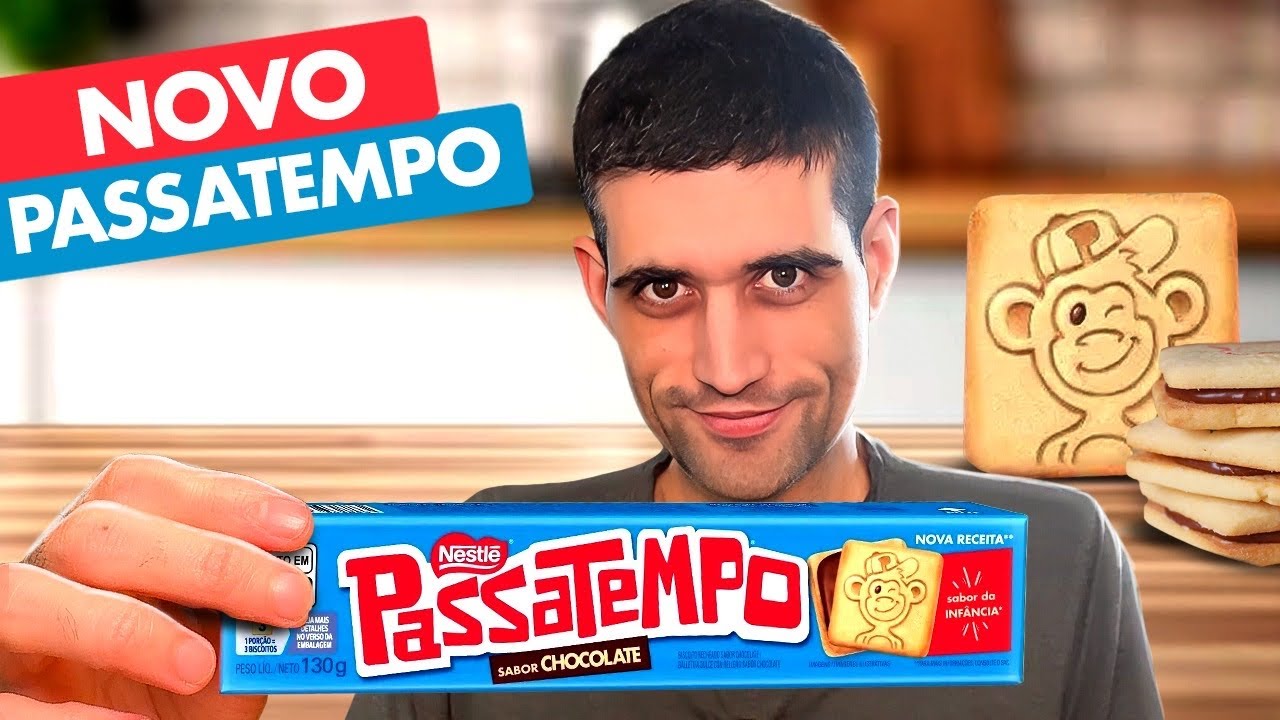 Comi o NOVO PASSATEMPO SABOR da INFÂNCIA (caí no golpe)