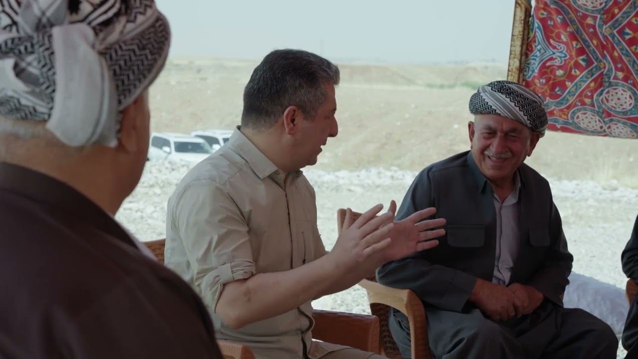 گفتوگۆی سەرۆکوەزیران مەسرور بارزانی لەگەڵ جووتیارانی دەشتی زرارەتی Masrour Barzani