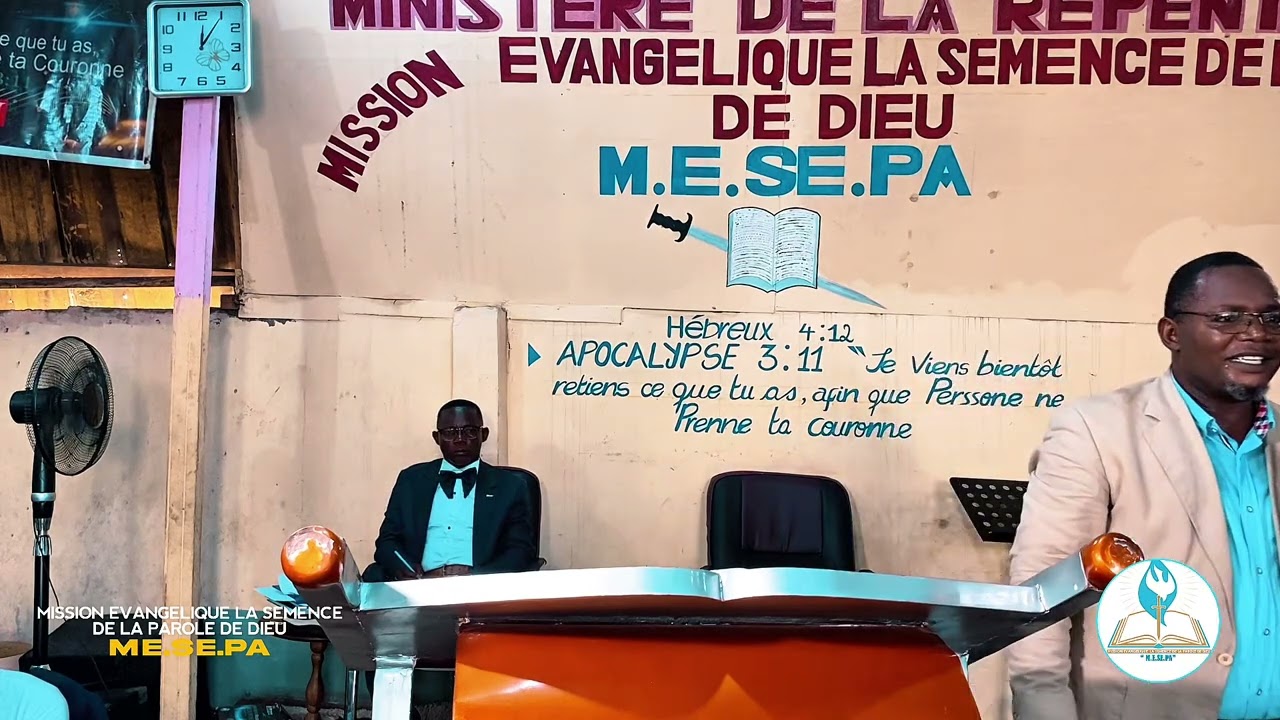 La grande enseignement biblique avec le Hôte Pasteur Vincent au seins de l' église  ME.CE.PA