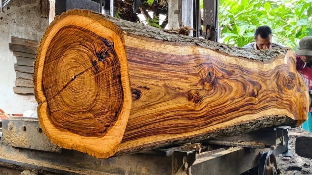 An unexpected discovery, an old piece of teak wood was stored in an empty house. 