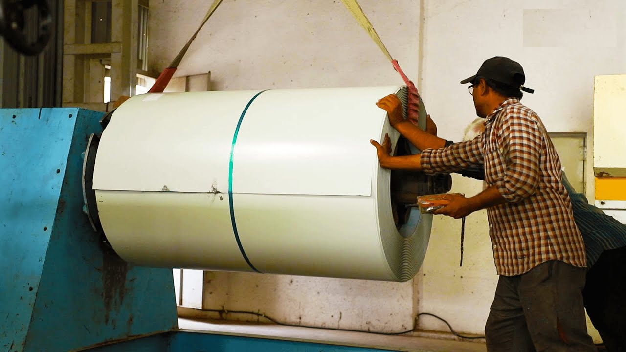 How It's Made - Roof Sheet | Metal Roof Sheet Mass Manufacturing Factory