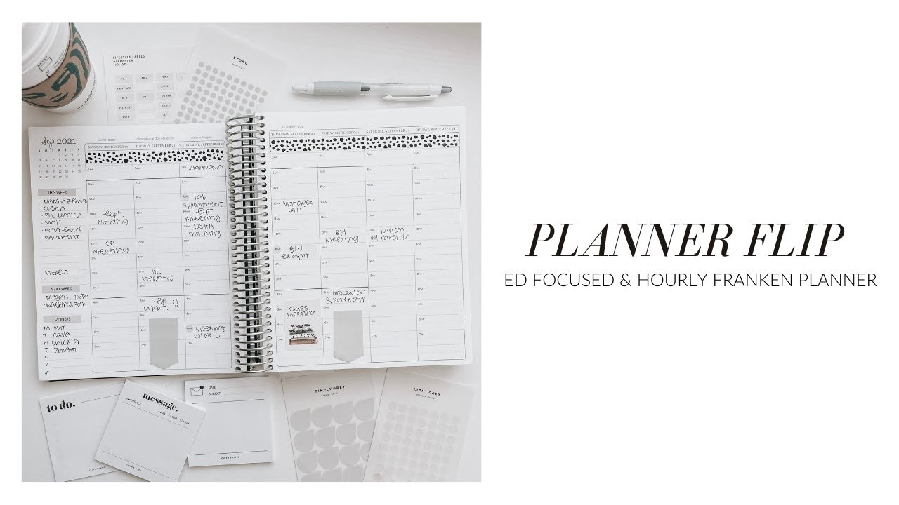 Erin Condren Focused & Hourly Planner Set Up & Flip Through