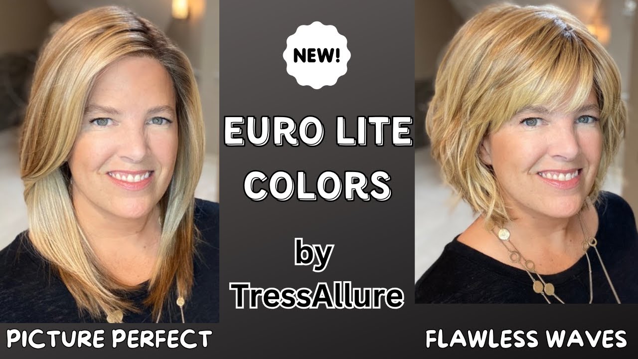 PICTURE PERFECT in EL12/22/R8 & FLAWLESS WAVES in EL14/26/R10 by TressAllure, Euro Lite Color Deets