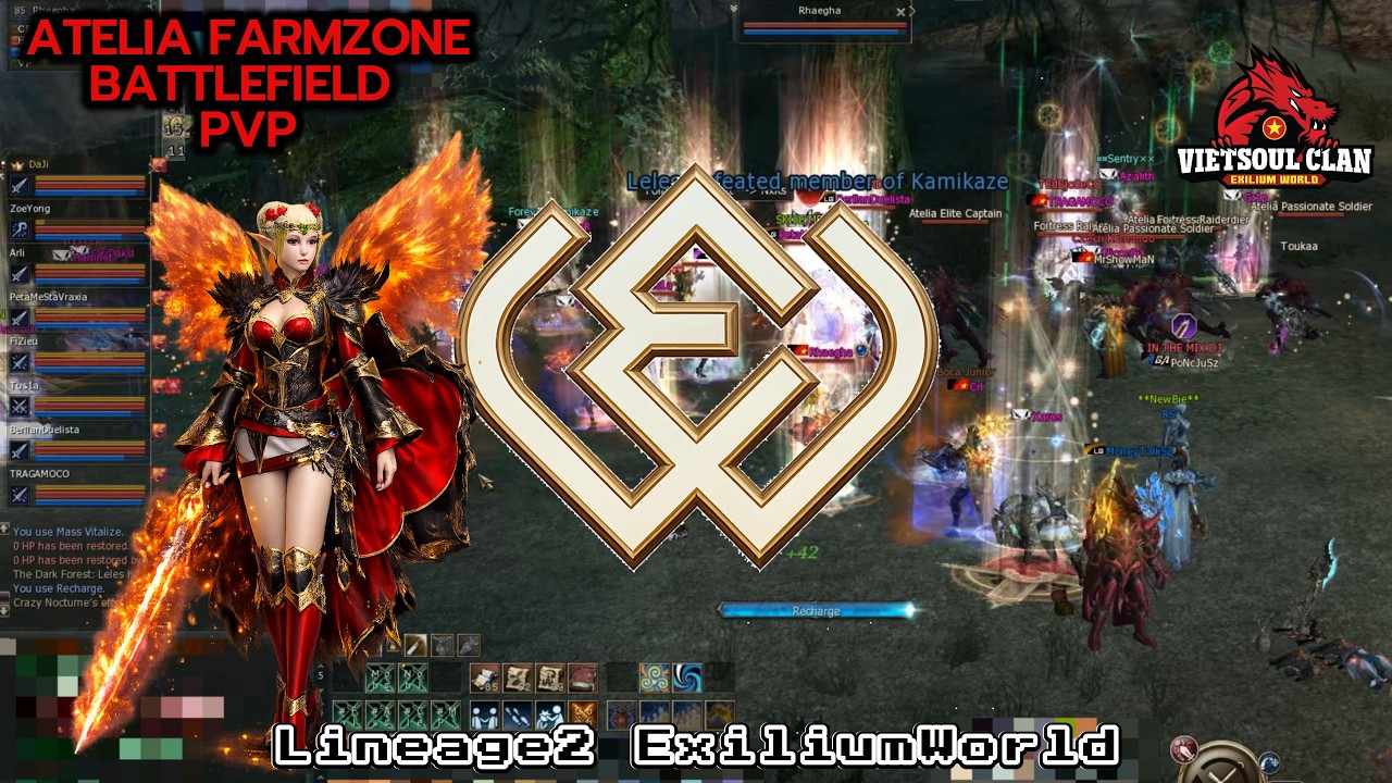 ExiliumWorld | ATELIA & BATTLEFIELD PVP | VietSoul vs Kamikazee
