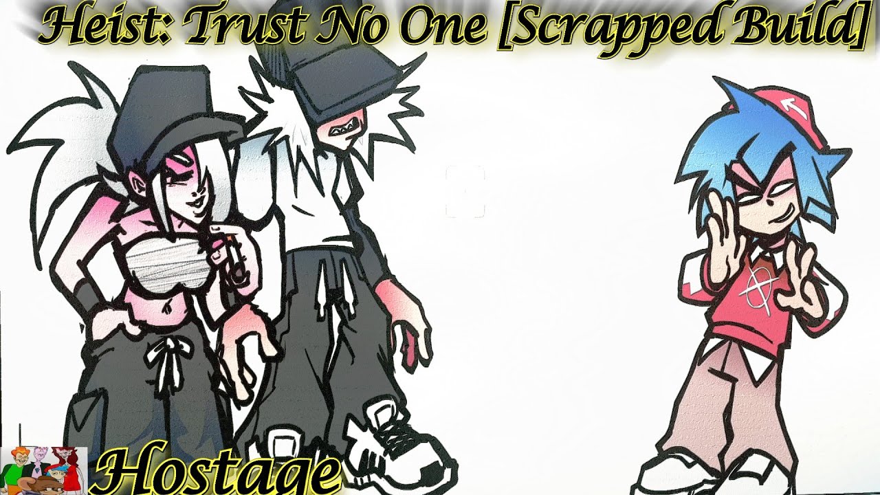 Friday Night Funkin' Heist: Trust No One [Scrapped Build] (#fnfmod) Hunter VS BF in Hostage