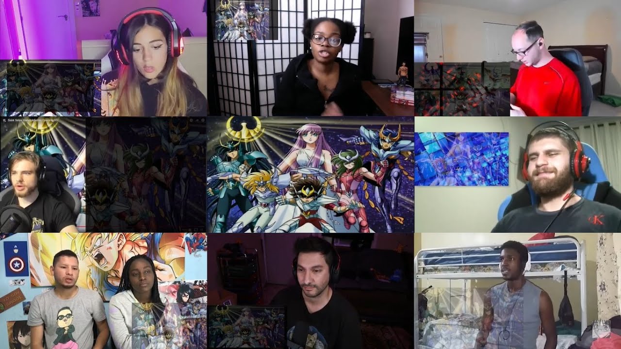 Saint Seiya Openings Reaction Mashup