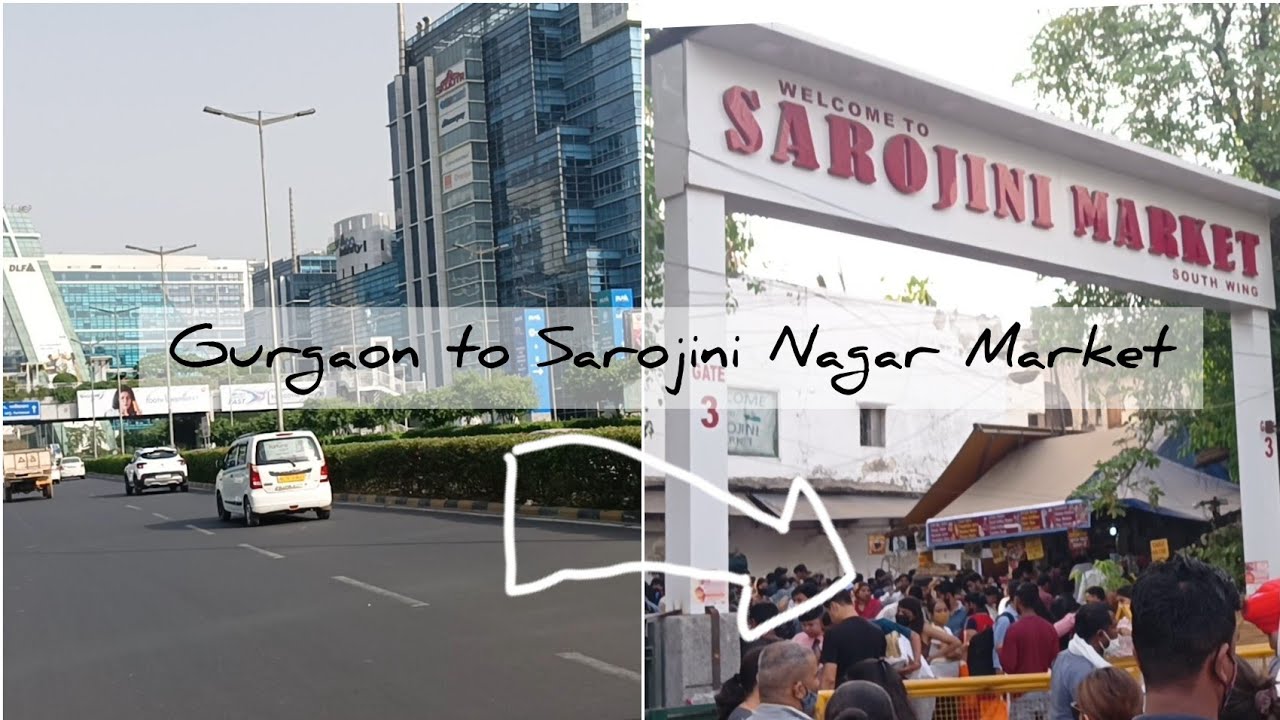How to reach Sarojini Nagar Market from Gurgaon through metro | #metro #sarojininagar  #gurgaon