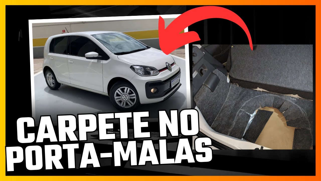 Forrando o porta-malas do VW Up TSI 2018 com carpete e manta asfáltica DIY