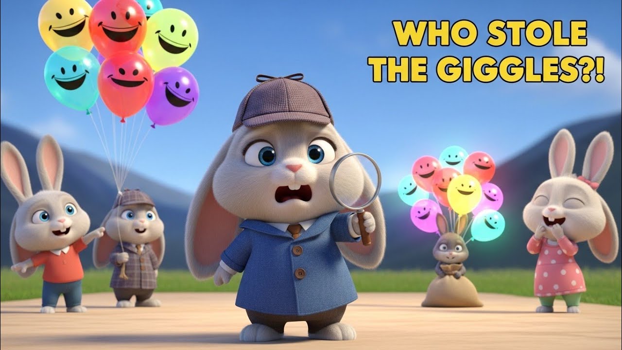 WHO STOLE THE GIGGLES?! 🐰🎈 Bunny Detective & the Giggle Thief 🤭