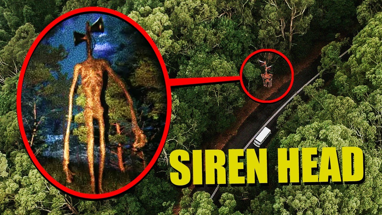DRONE CATCHES SIREN HEAD AT HAUNTED SCREAMING FOREST!! (WE FOUND HIM!)