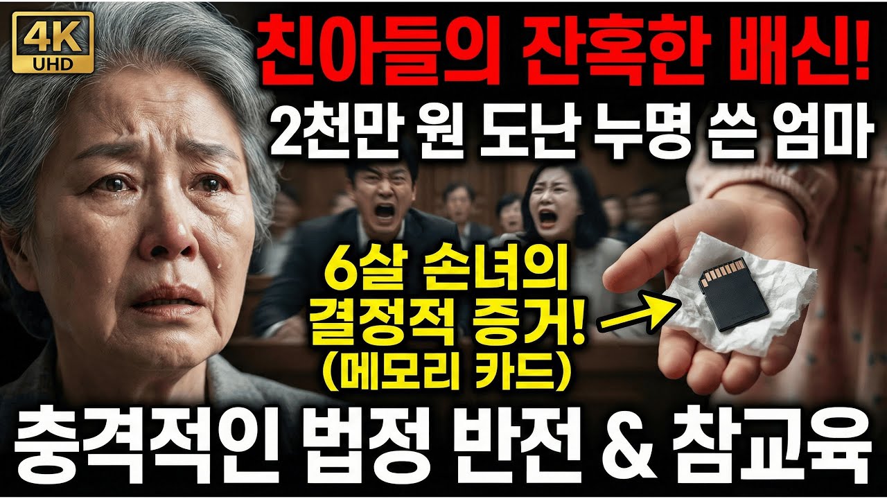 78세 할머니를 고소한 아들, 6세 손녀가 판사에게 건넨 충격적인 비밀 영상