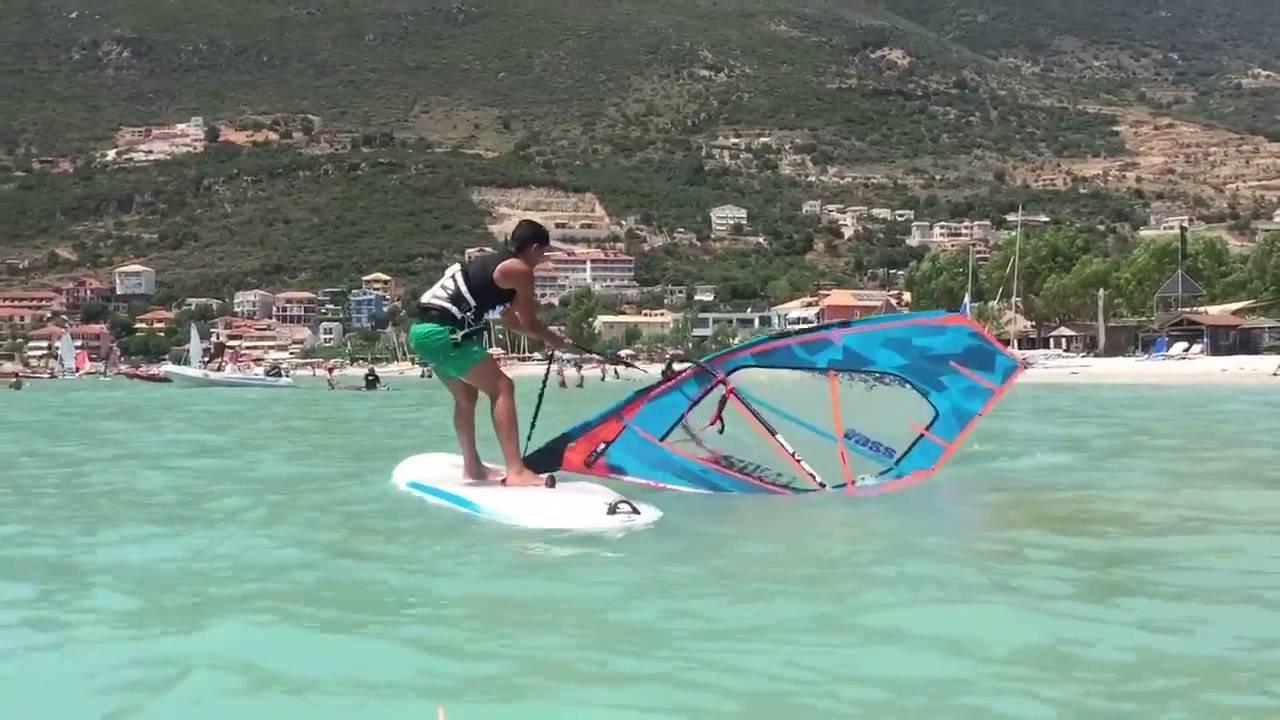 Windsurfing for the first time